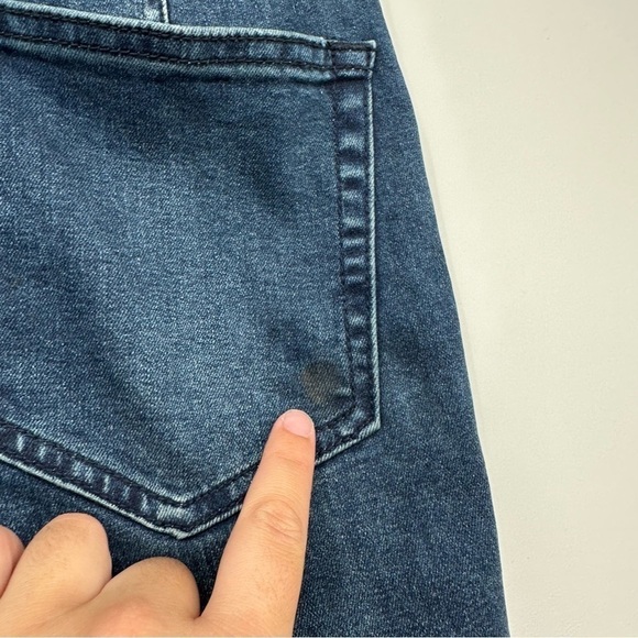 Free People Dark Wash Blue Flare Bell Bottoms Size 24 - Picture 6 of 6